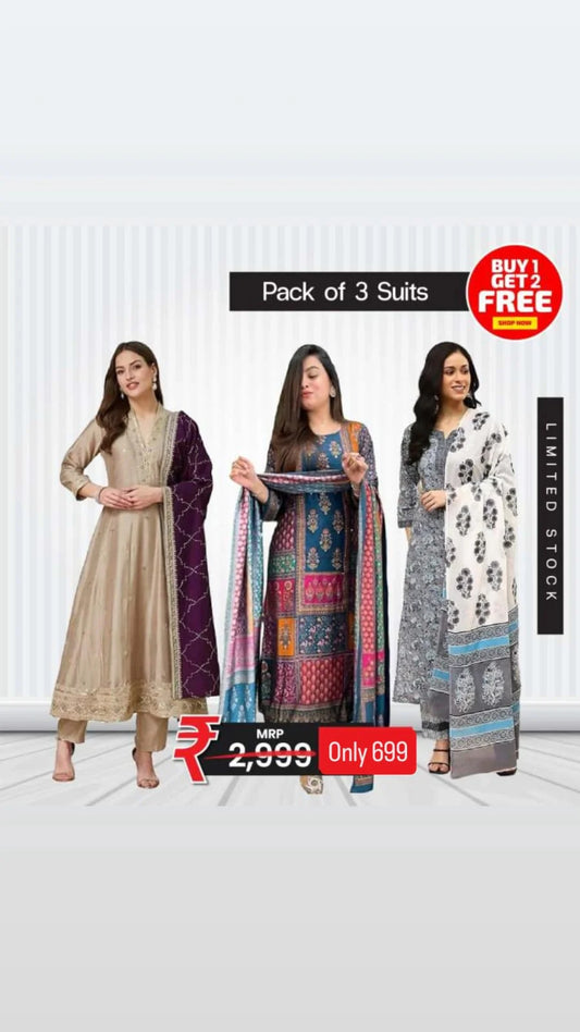 Graceful Women’s 3-Piece Suit Combo