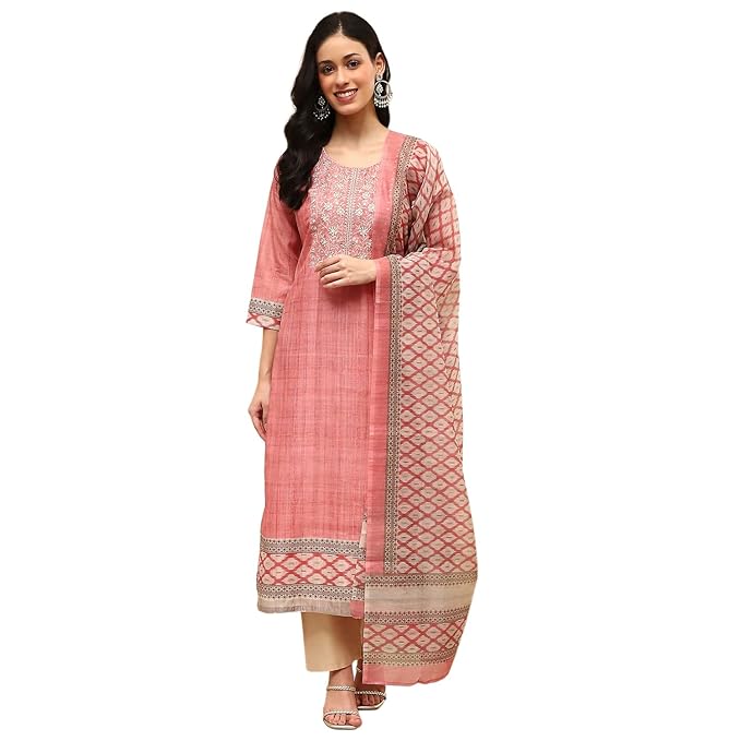 Elegant Women’s 3-Piece Suit Combo (White, Beige & Maroon)